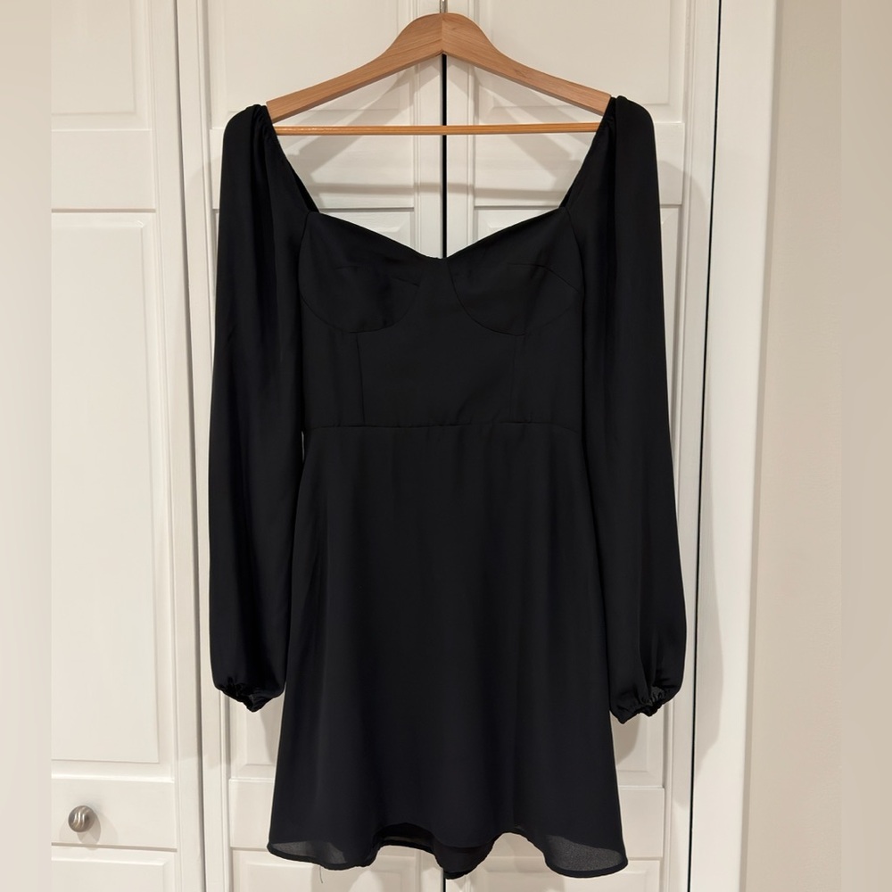 Steve Madden Black Long Sleeve Dress